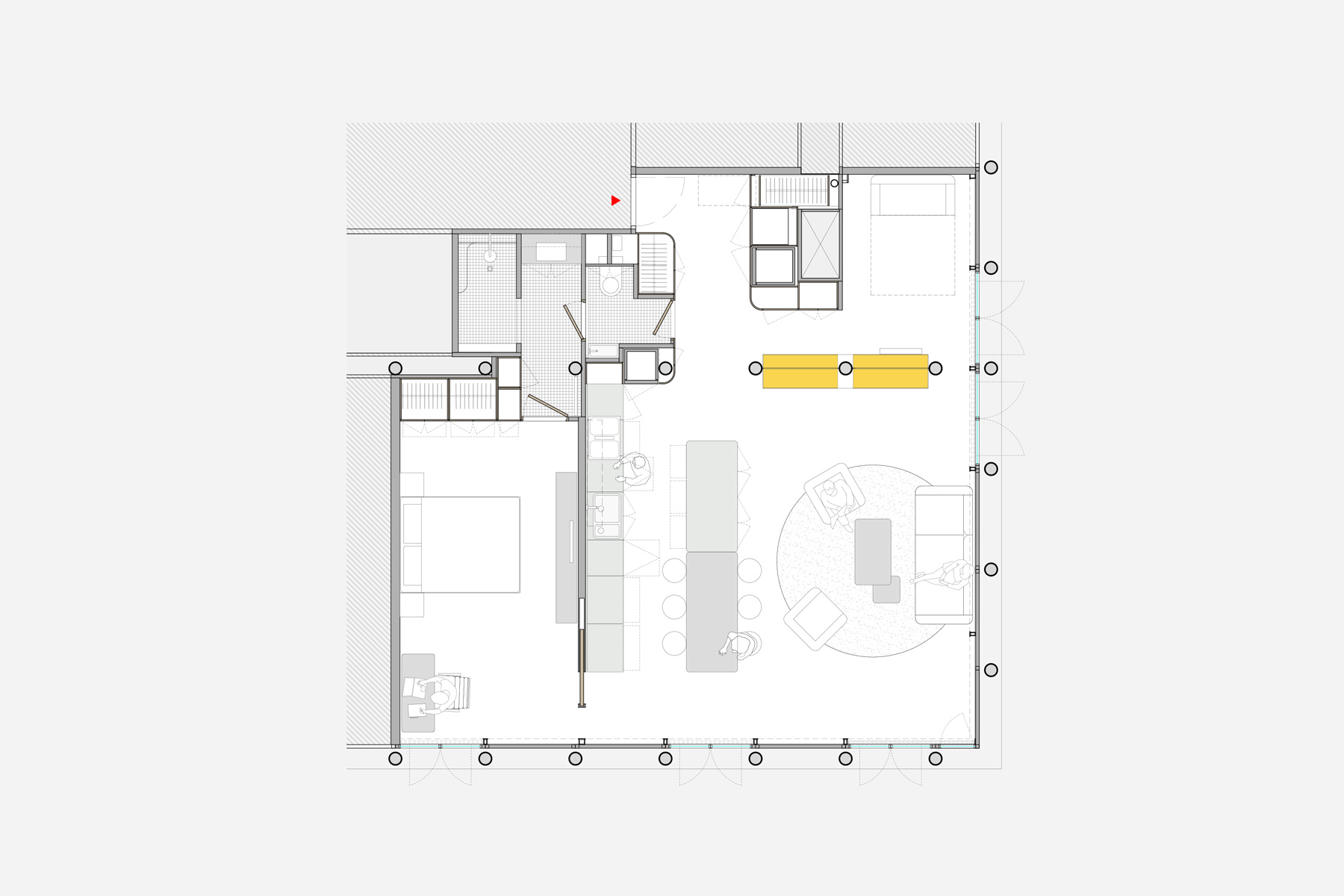 Panorama, bureau d’architecture : WTA : Transformation d'un appartement Tour Croulebarbe
