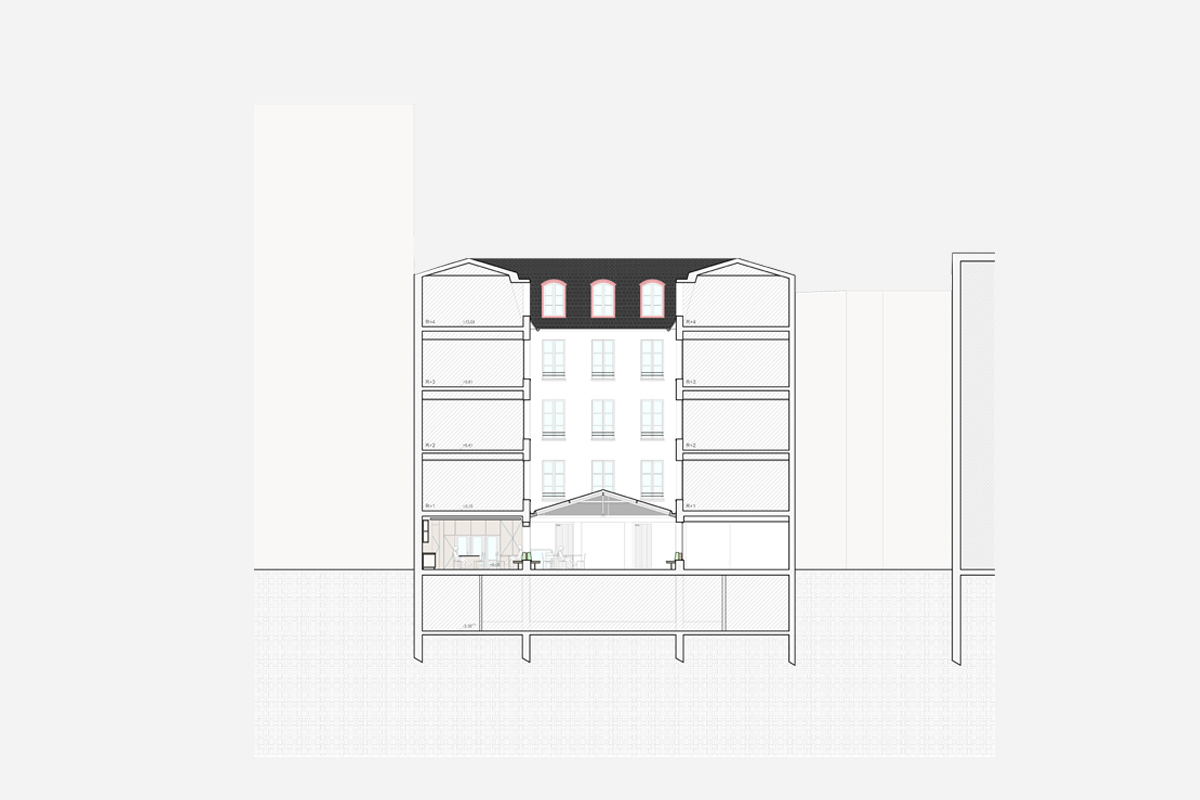 Panorama, bureau d’architecture : ENM : Aménagement du hall