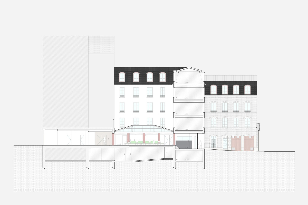 Panorama, bureau d’architecture : ENM : Aménagement du hall