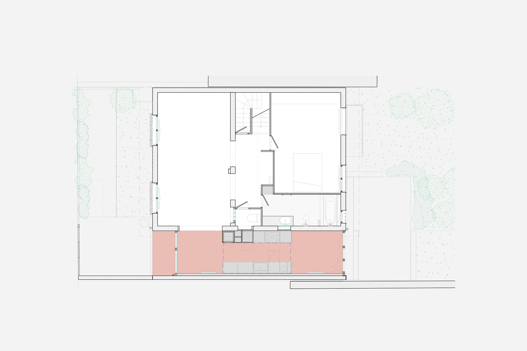 Panorama, bureau d’architecture : TVB : Extension et réaménagement d'une maison