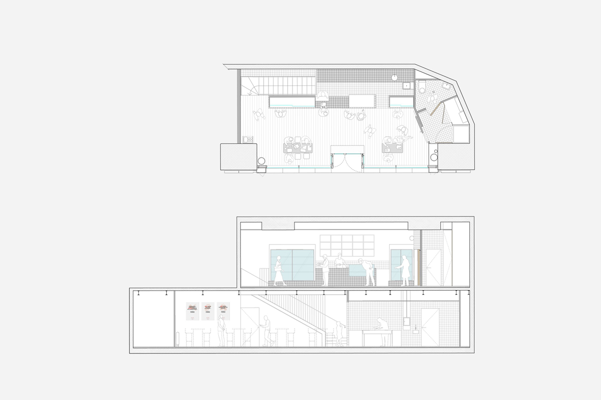 Panorama, bureau d’architecture : MDV : Boucherie/restaurant