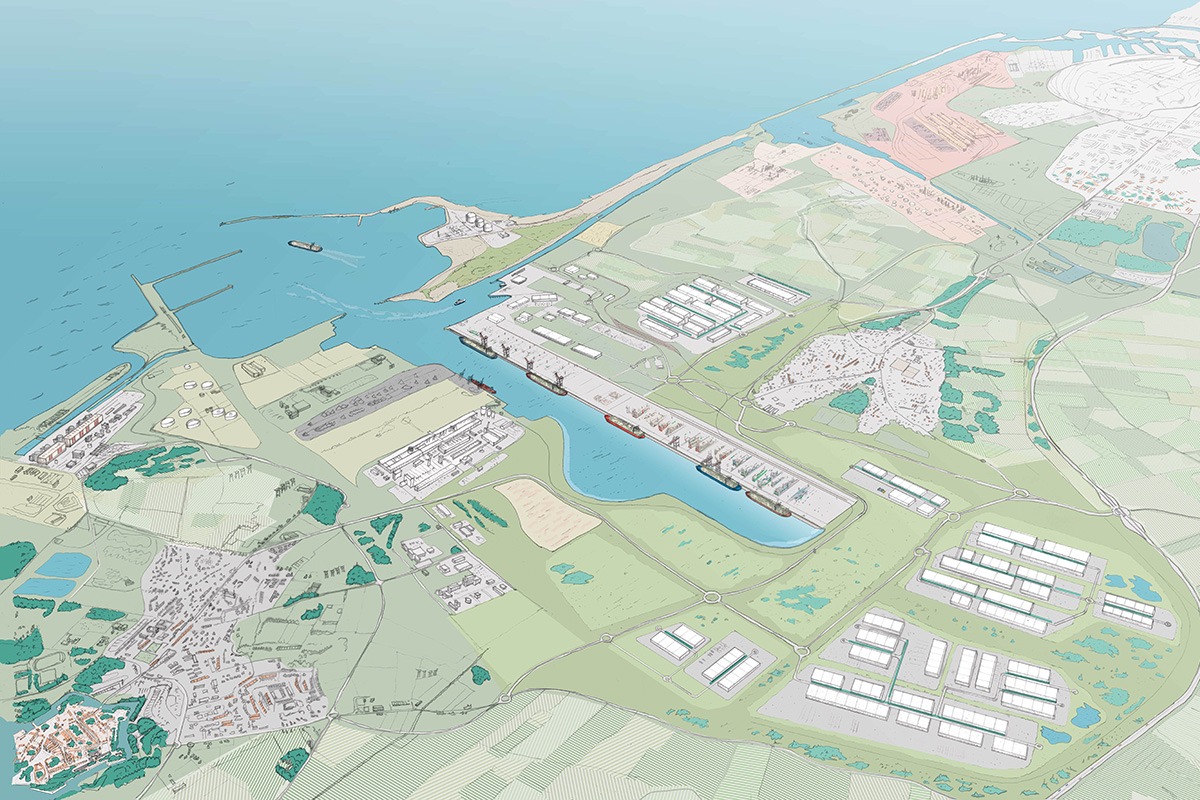 Panorama, bureau d’architecture : PMD : Illustrations pour le Port Maritime de Dunkerque