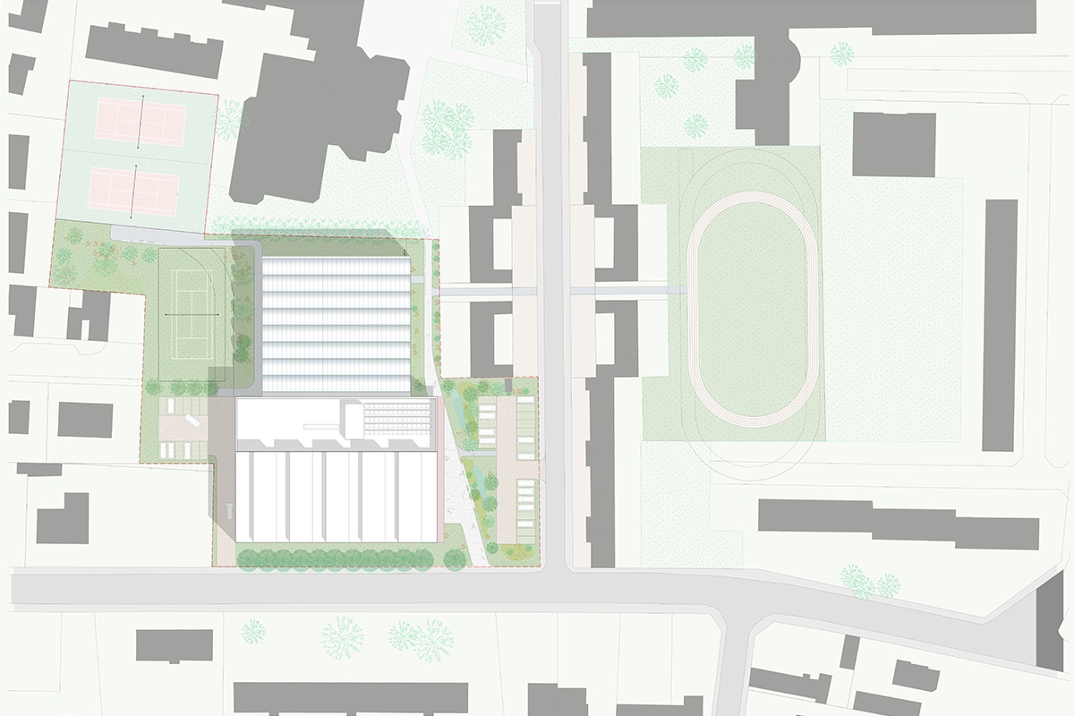 Panorama, bureau d’architecture : MME : Construction d'un équipement sportif
