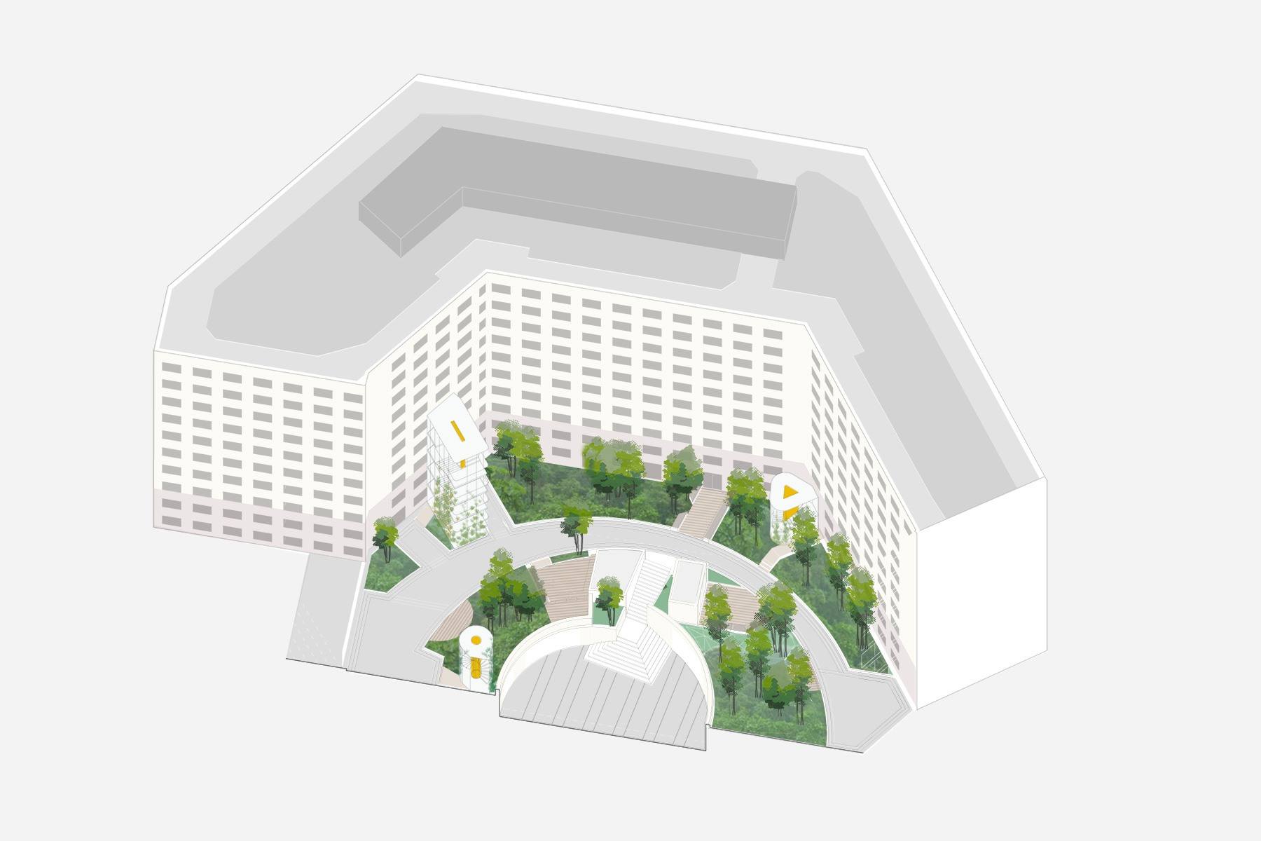 Panorama, bureau d’architecture : CGC : Aménagement d'un patio