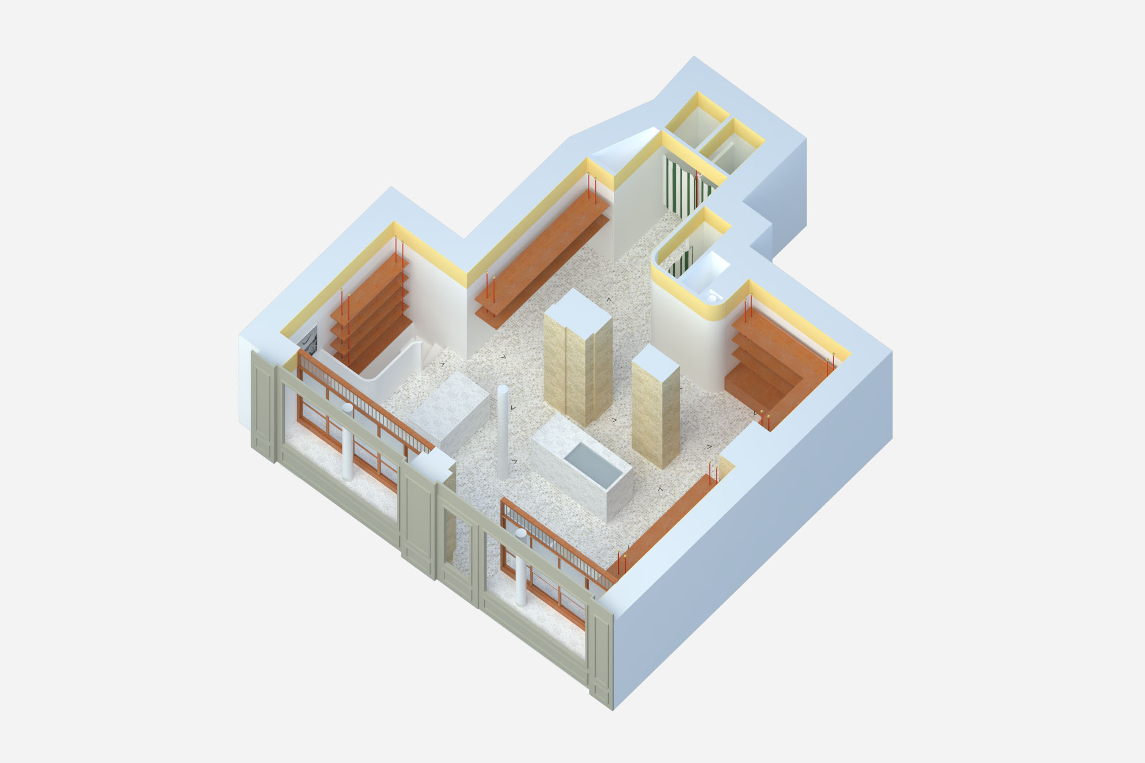 Panorama, bureau d’architecture : PVB : Concept pour une boutique pilote